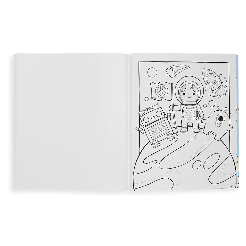 Ooly Color-In Book - Outer Space Explorers Coloring Book-OOLY-Little Giant Kidz