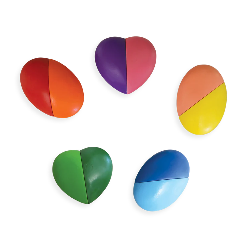 Ooly I Heart Art Erasable Crayons - Set of 6 (12 Colors Total)-OOLY-Little Giant Kidz