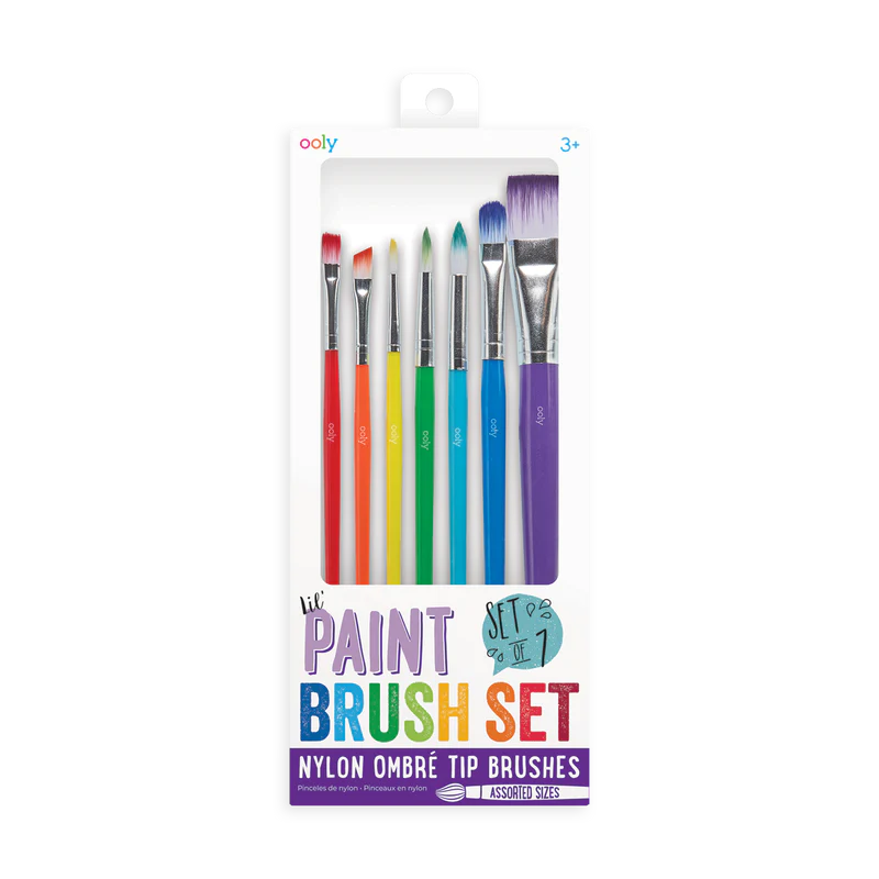 Ooly Lil Paint Brush Set - Set of 7-OOLY-Little Giant Kidz