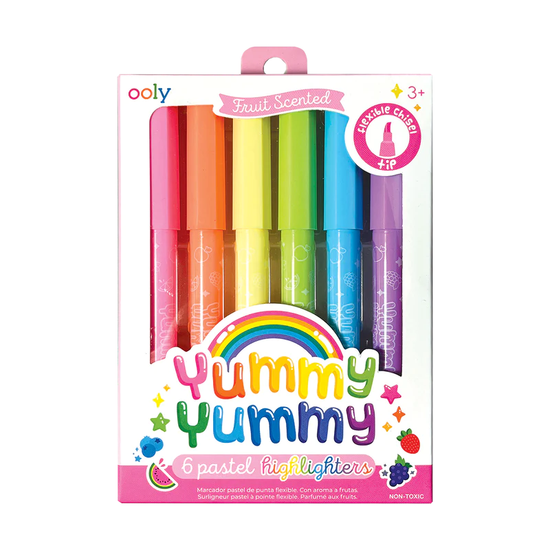 Ooly Yummy Yummy Fruit Scented Highlighters - Set of 6-OOLY-Little Giant Kidz