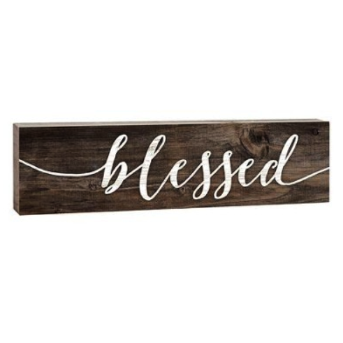 P. Graham Dunn Small Wooden Sign Blessed-P. GRAHAM DUNN-Little Giant Kidz