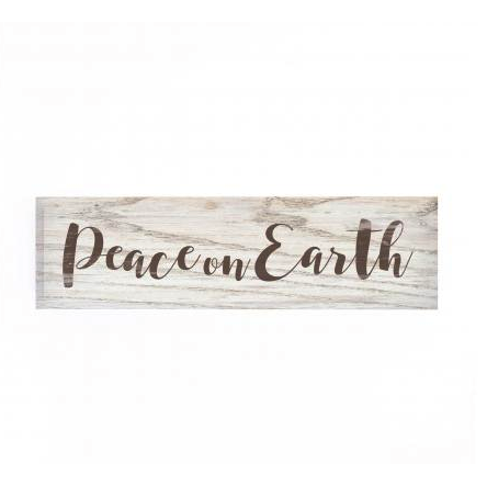 P. Graham Dunn Small Wooden Sign Peace on Earth-P. GRAHAM DUNN-Little Giant Kidz