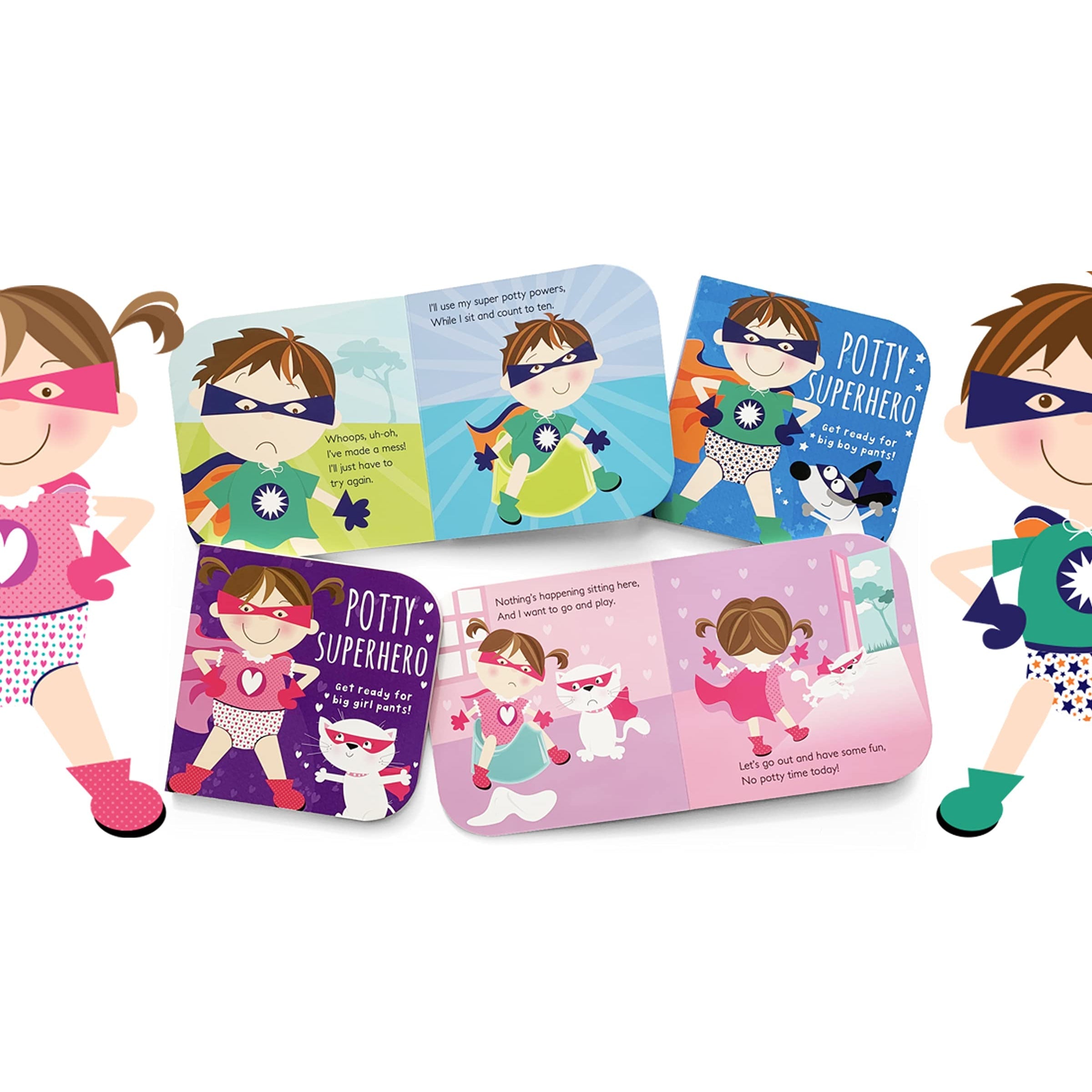 Parragon Books: Potty Superhero: Get Ready For Big Girl Pants! Children's Potty Training Board Book-COTTAGE DOOR PRESS-Little Giant Kidz