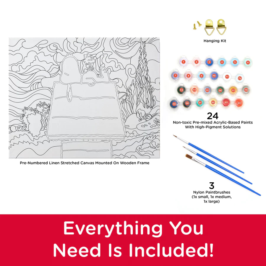 Peanuts Snoopy Chill Art by Numbers-NMR Distribution America-Little Giant Kidz