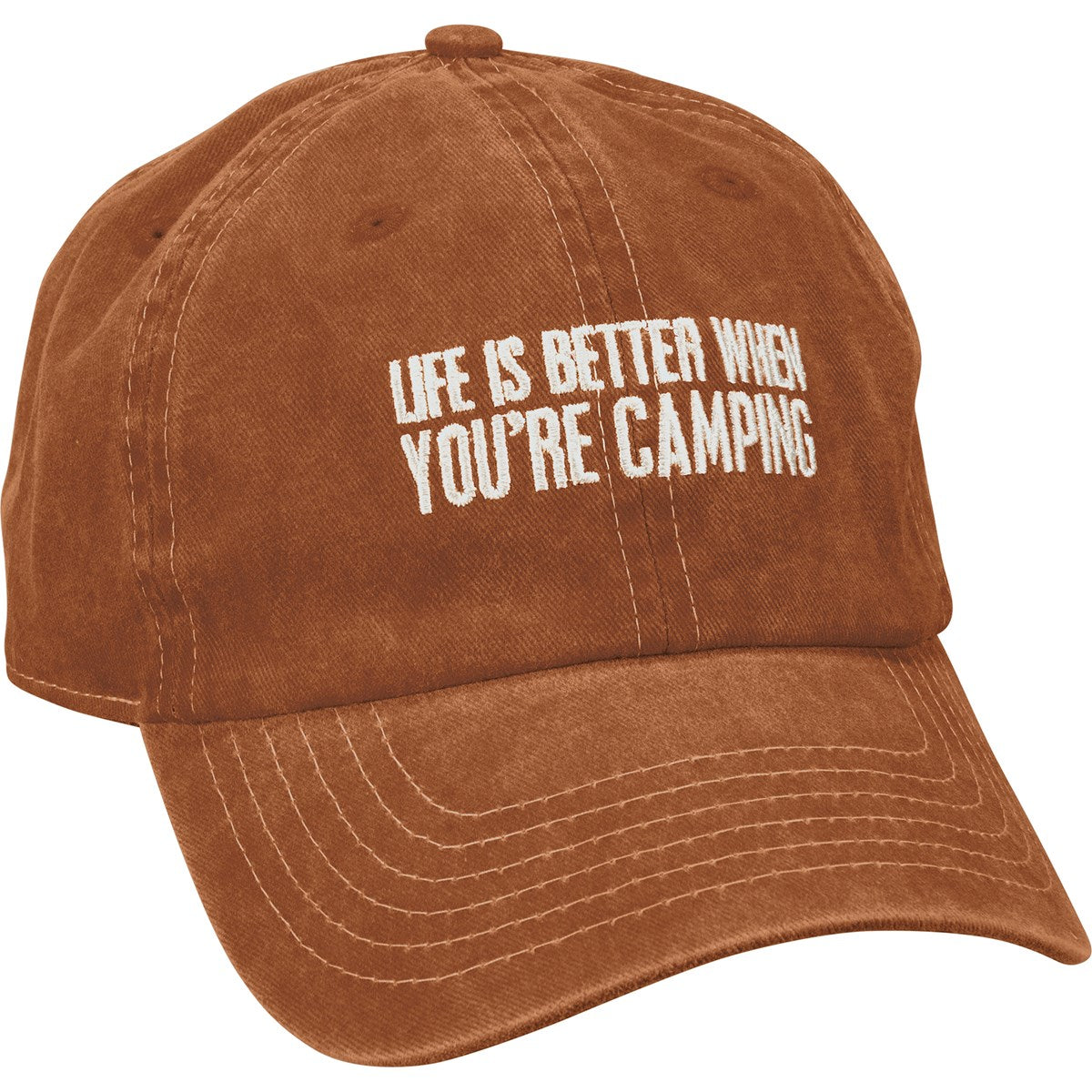 Primitives by Kathy Baseball Cap - Life Is Better When You're Camping