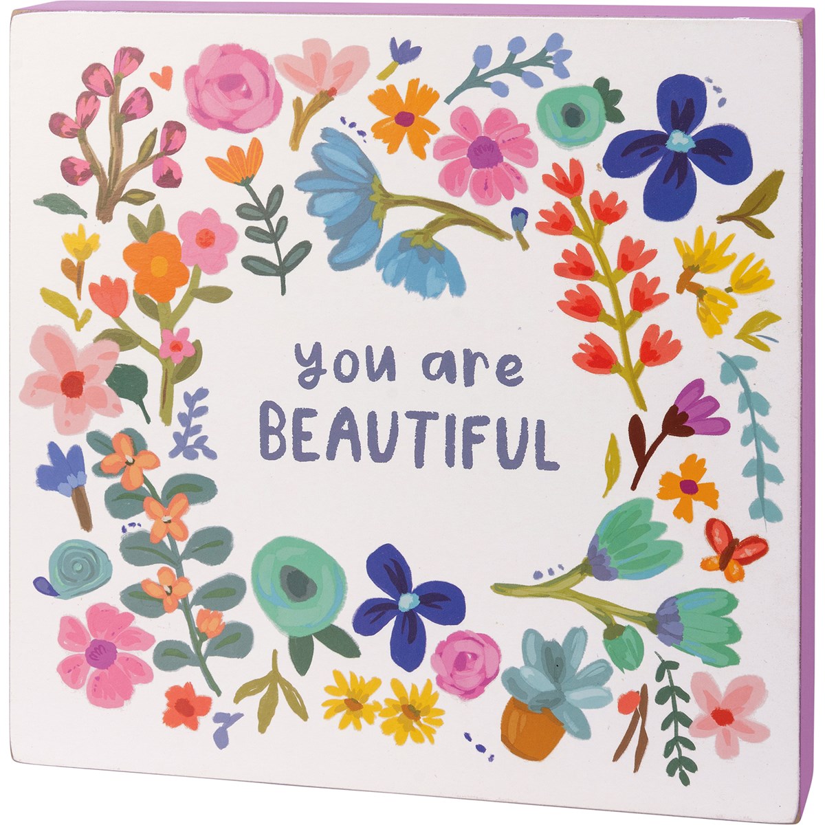 Primitives By Kathy Box Sign - You Are Beautiful-Primitives by Kathy-Little Giant Kidz