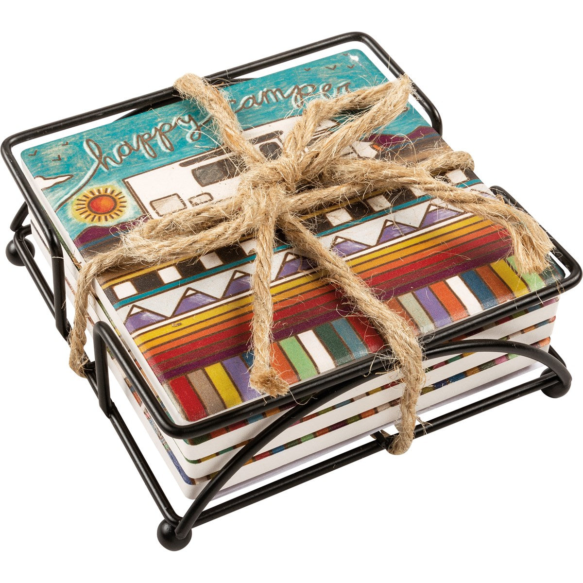 Primitives By Kathy Coaster Set - Camper-Primitives by Kathy-Little Giant Kidz