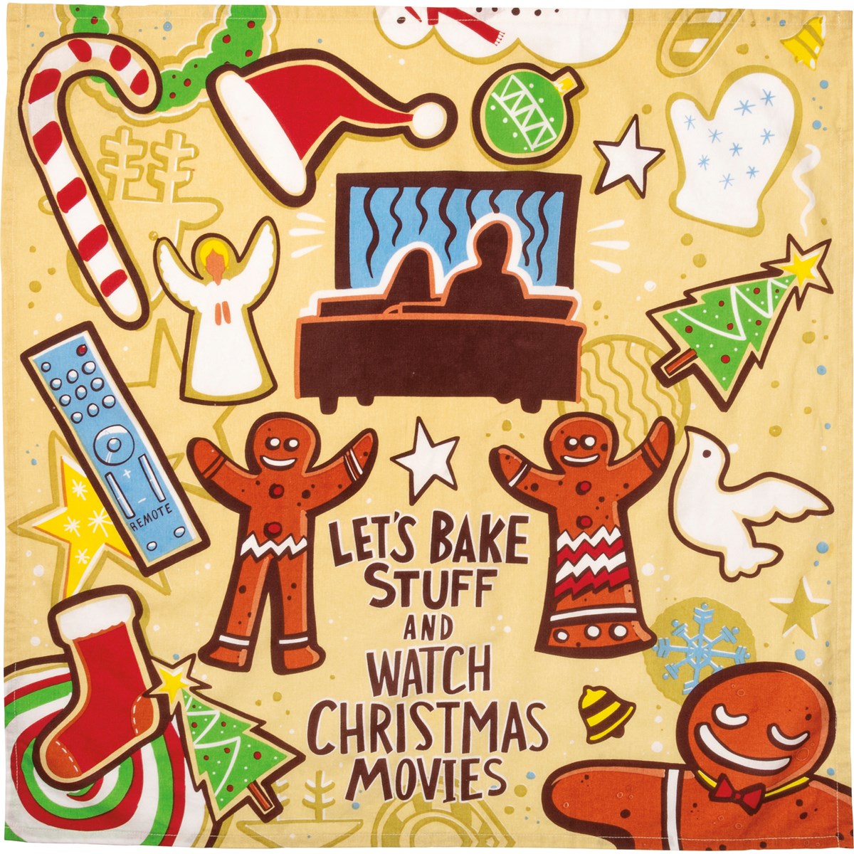 Primitives By Kathy Kitchen Towel - Let's Bake Stuff And Watch Movies-Primitives by Kathy-Little Giant Kidz