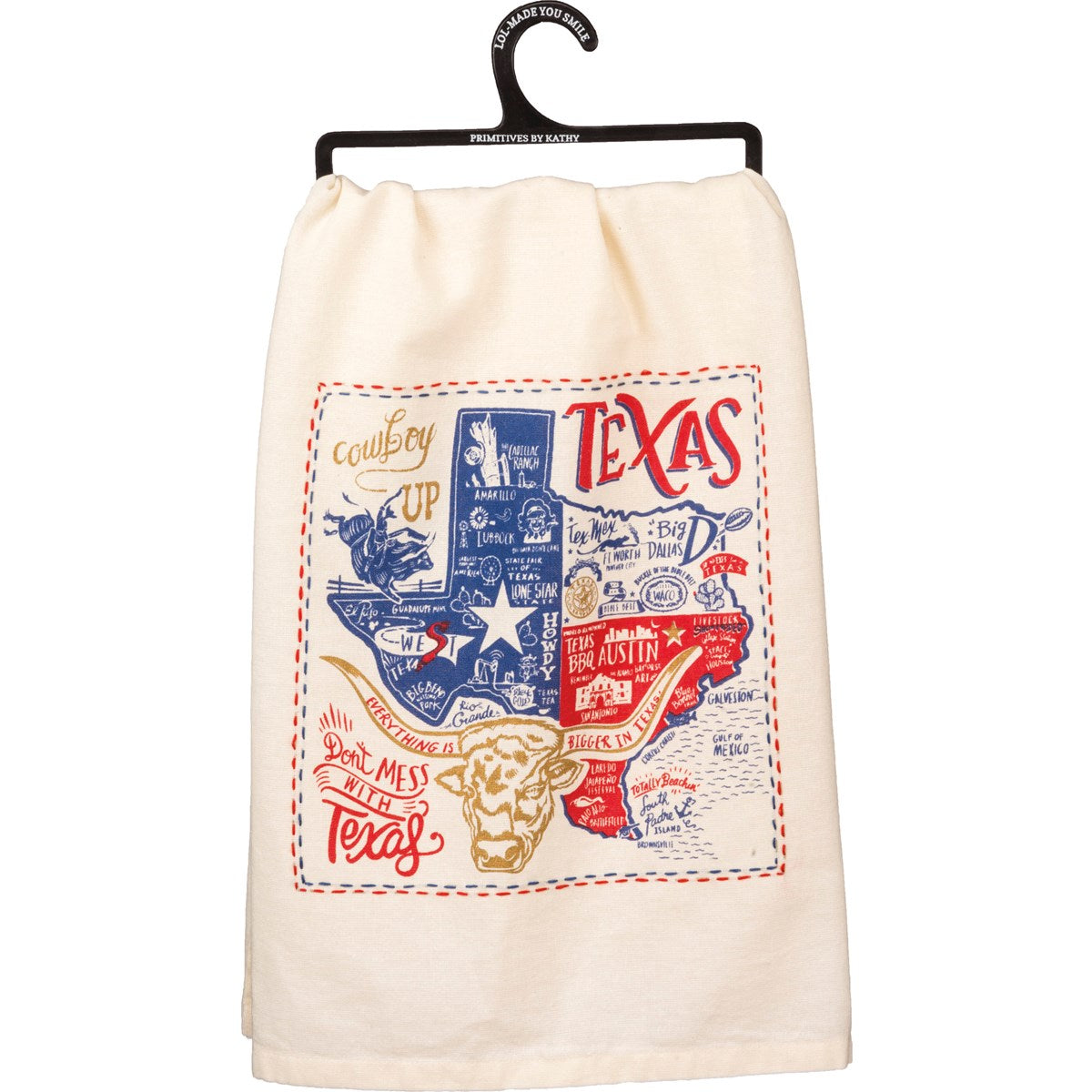 Primitives By Kathy Kitchen Towel - Texas-Primitives by Kathy-Little Giant Kidz