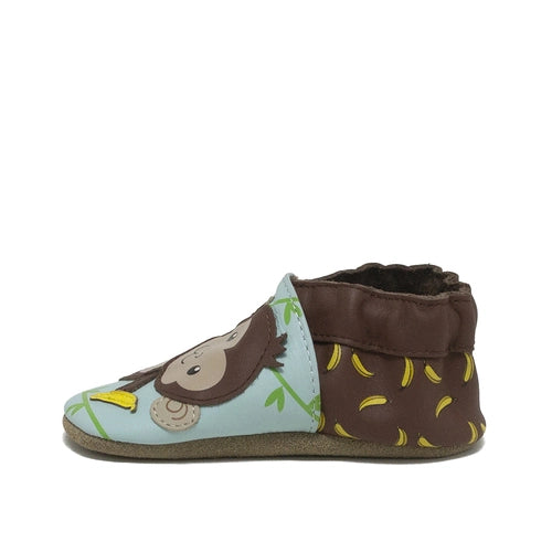 Robeez Soft Soles "Hanging Out" - Light Blue-ROBEEZ-Little Giant Kidz