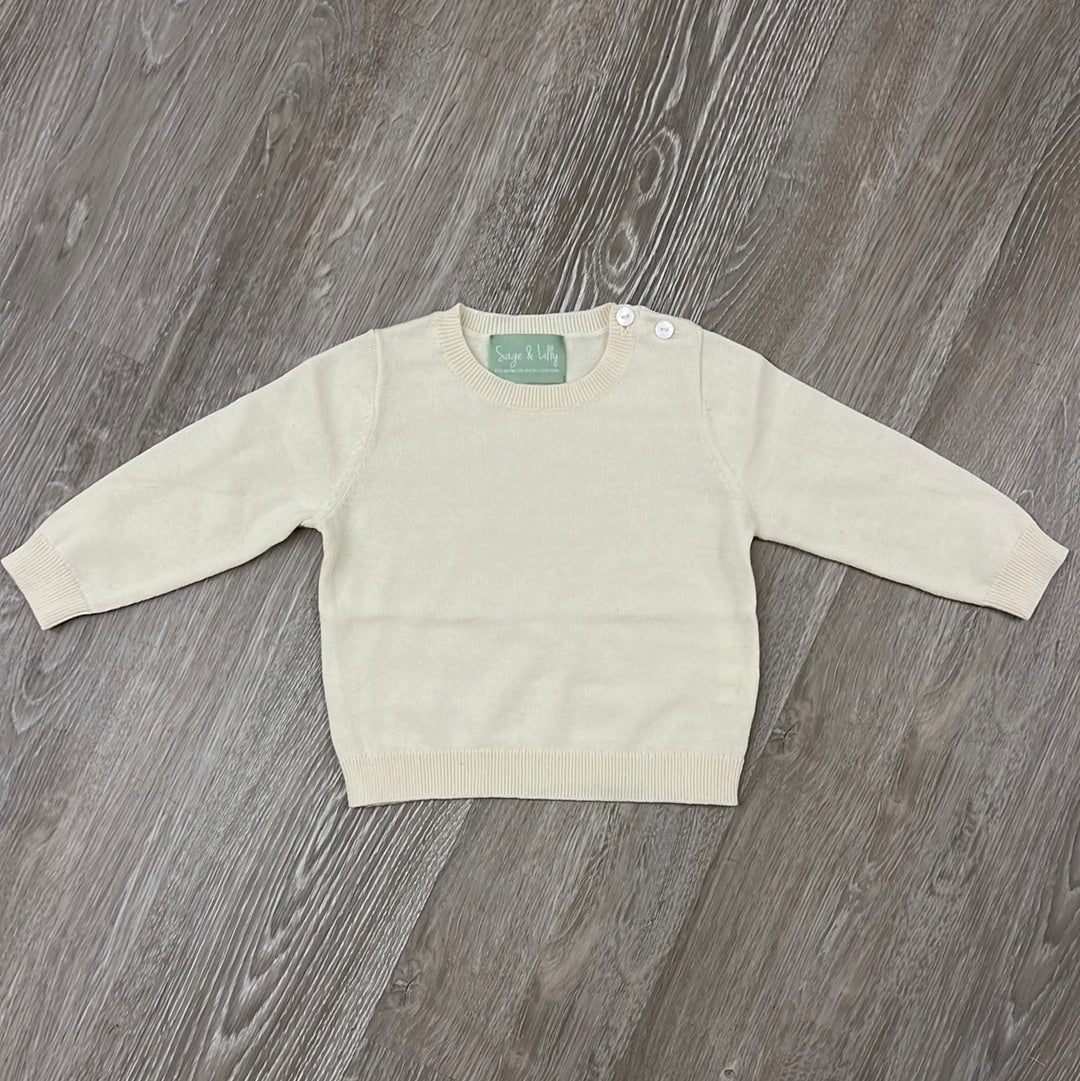 Sage & Lily Sweater - Ecru-SAGE & LILLY-Little Giant Kidz