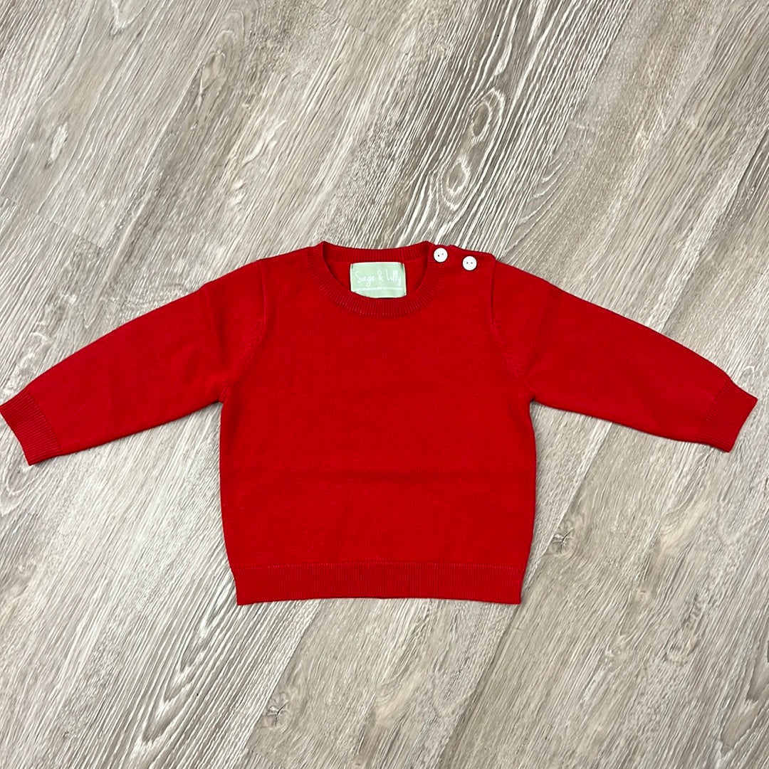 Sage & Lily Sweater - Red-SAGE & LILLY-Little Giant Kidz