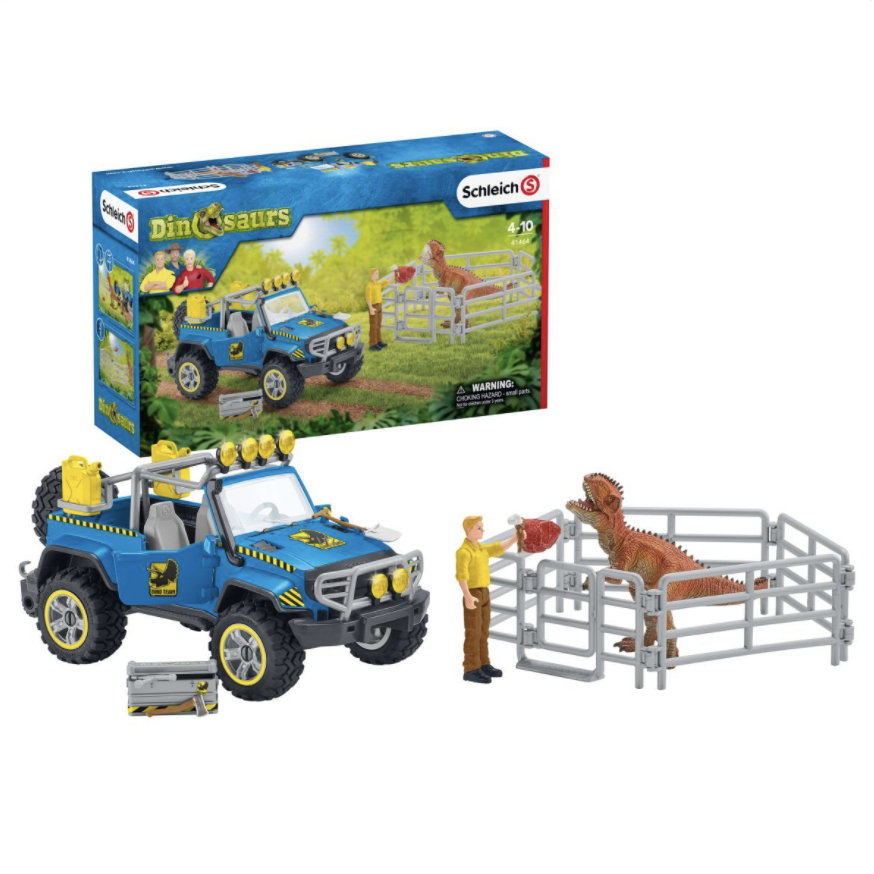 Schleich Dinosaurs: Off-Road Vehicle with Dino Outpost-SCHLEICH-Little Giant Kidz