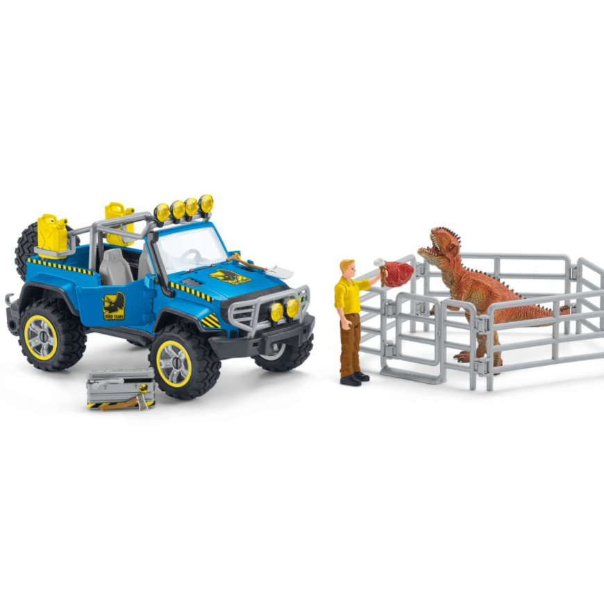 Schleich Dinosaurs: Off-Road Vehicle with Dino Outpost-SCHLEICH-Little Giant Kidz