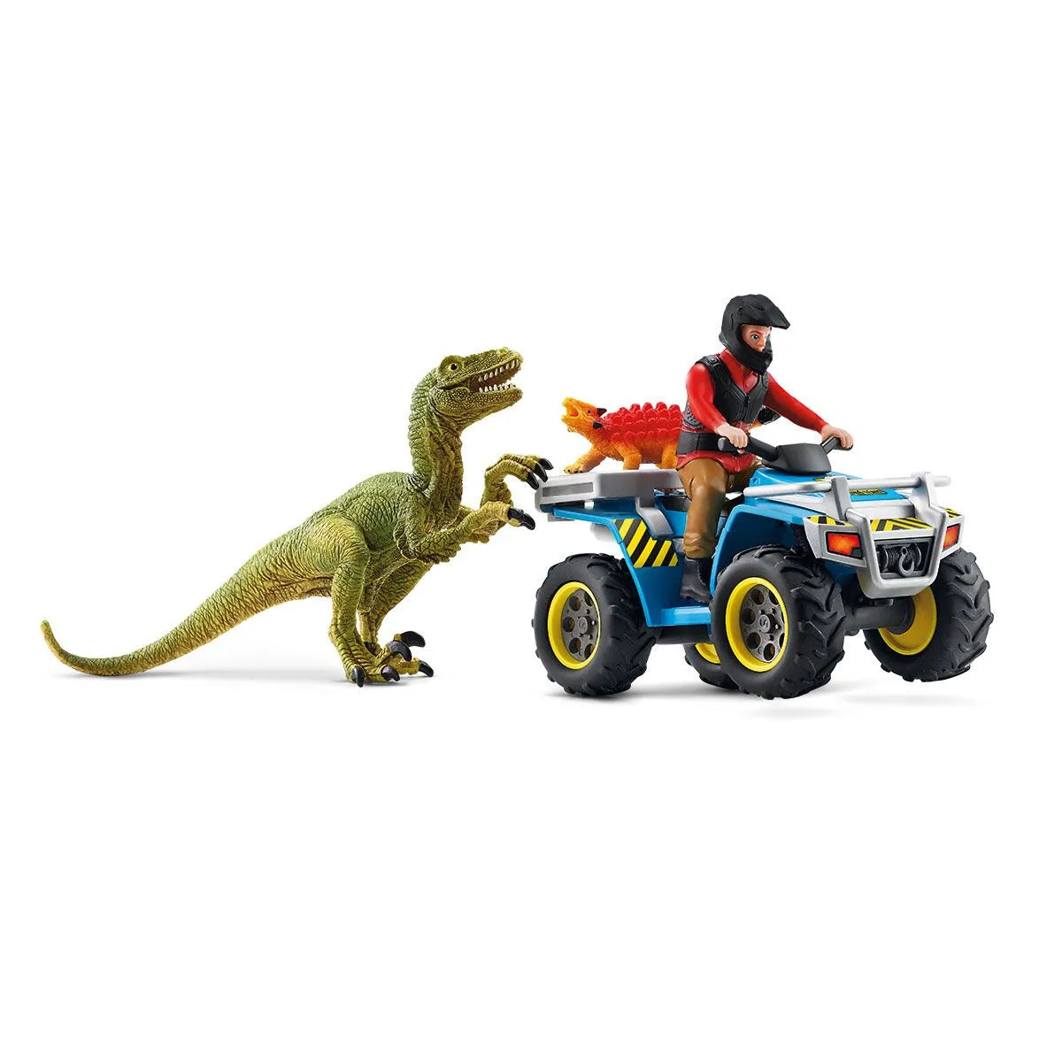 Schleich Dinosaurs: Quad Escape from Velociraptor-SCHLEICH-Little Giant Kidz