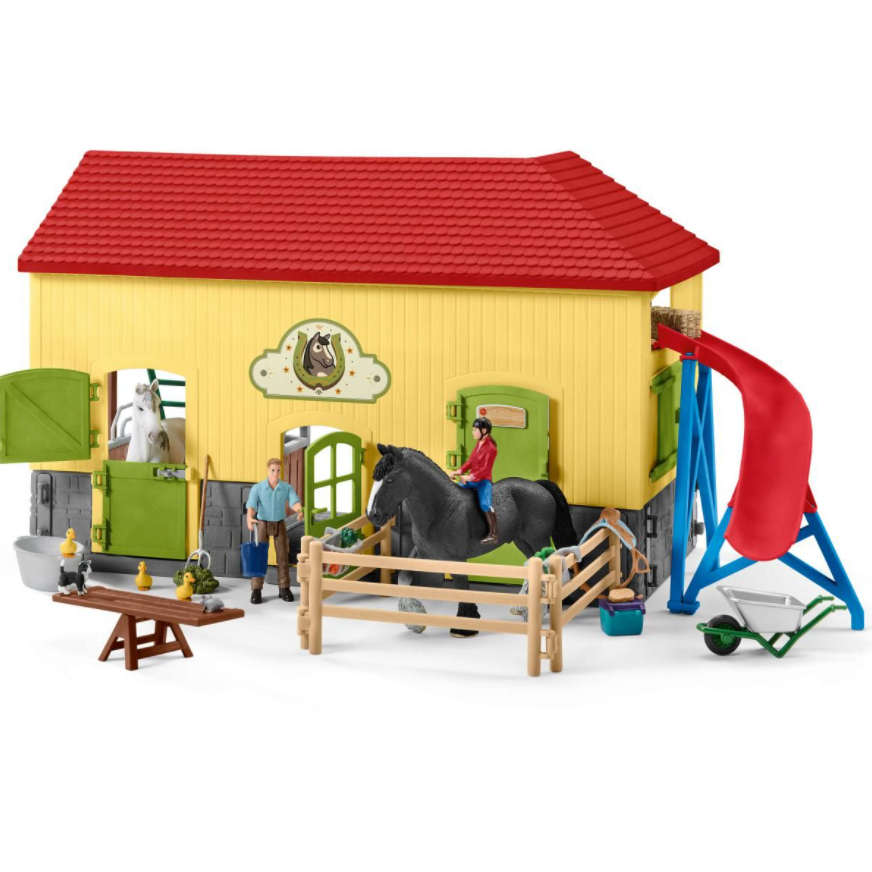 Schleich Farm World: Horse Stable-SCHLEICH-Little Giant Kidz
