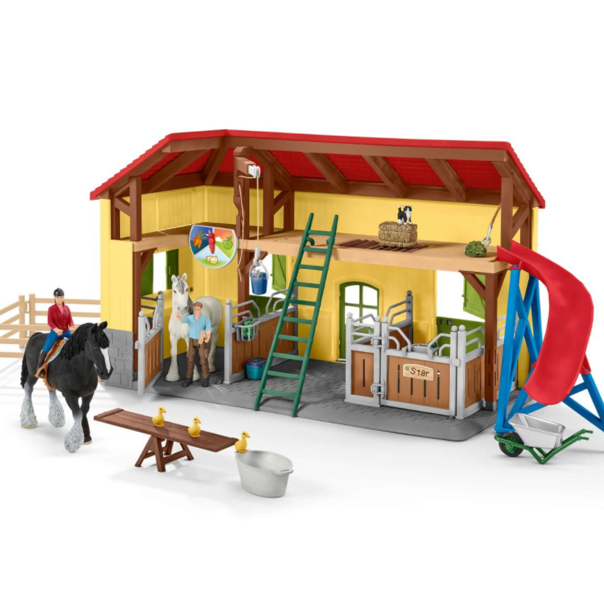 Schleich Farm World: Horse Stable-SCHLEICH-Little Giant Kidz
