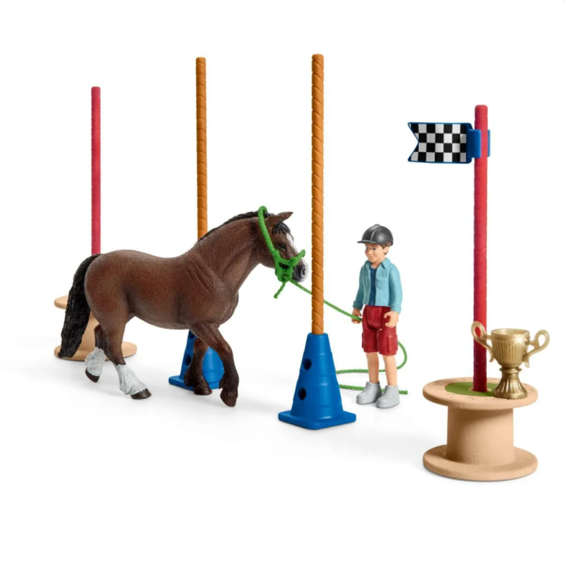 Schleich Farm World: Pony Agility Race-SCHLEICH-Little Giant Kidz