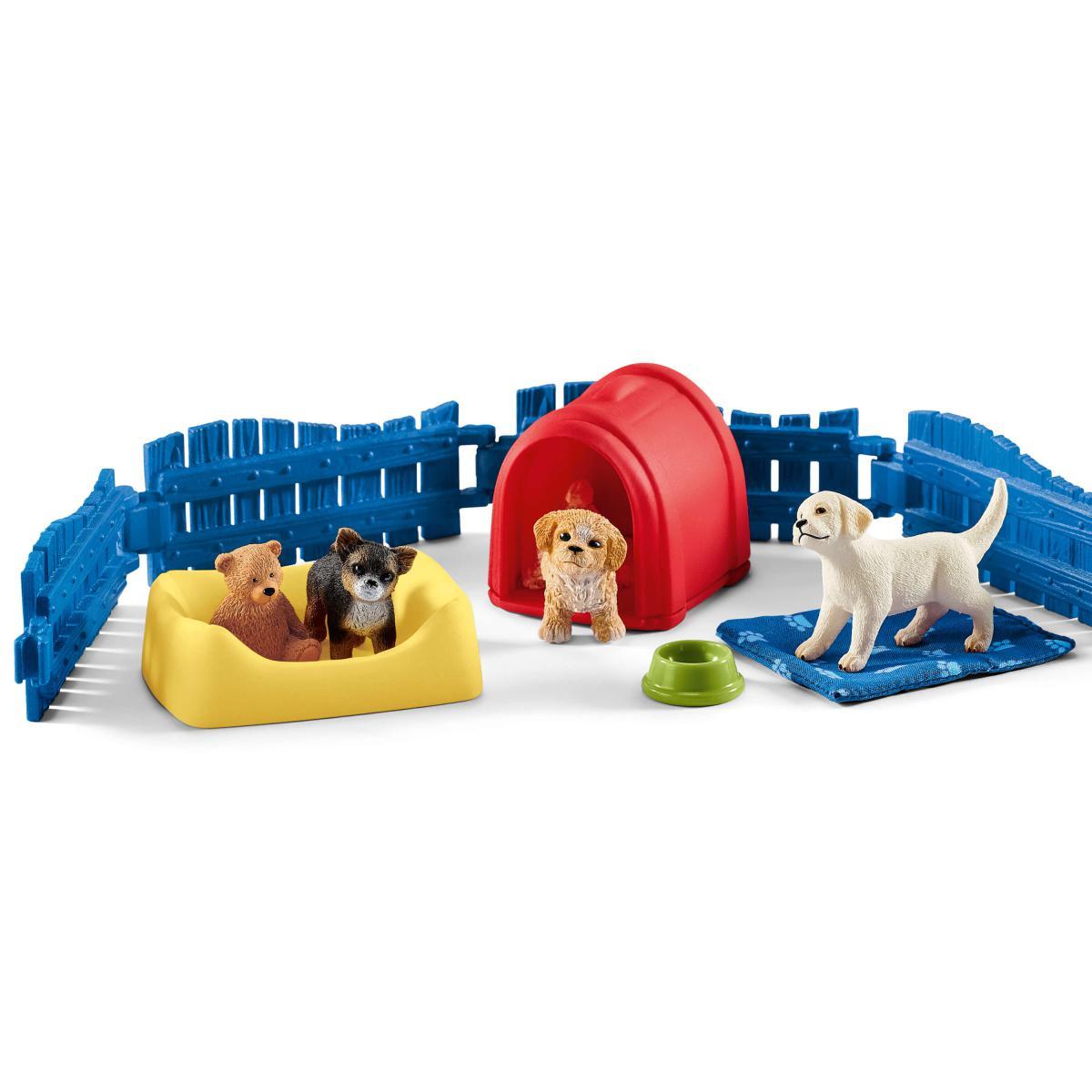 Schleich Farm World: Puppy Pen-SCHLEICH-Little Giant Kidz