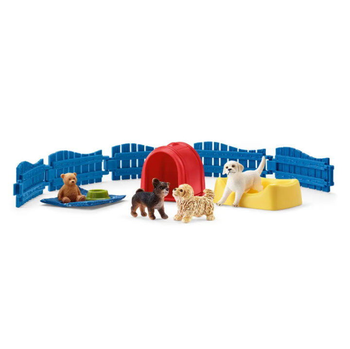 Schleich Farm World: Puppy Pen-SCHLEICH-Little Giant Kidz
