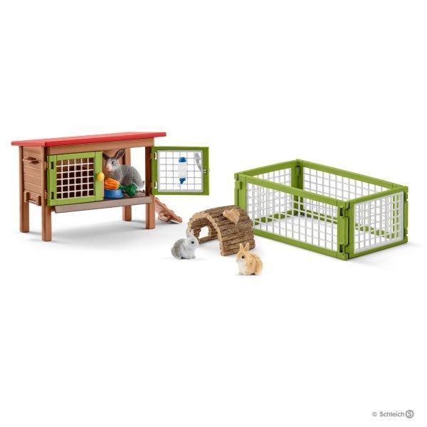 Schleich Farm World: Rabbit Hutch-SCHLEICH-Little Giant Kidz