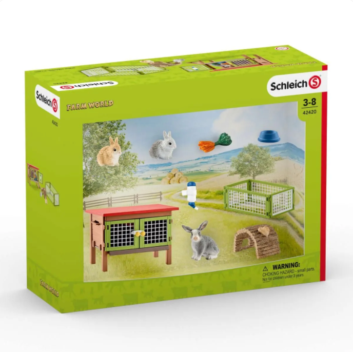 Schleich Farm World: Rabbit Hutch-SCHLEICH-Little Giant Kidz