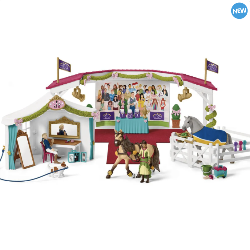 Schleich Horse Club: Big Horse Show with Dressing Tent-SCHLEICH-Little Giant Kidz