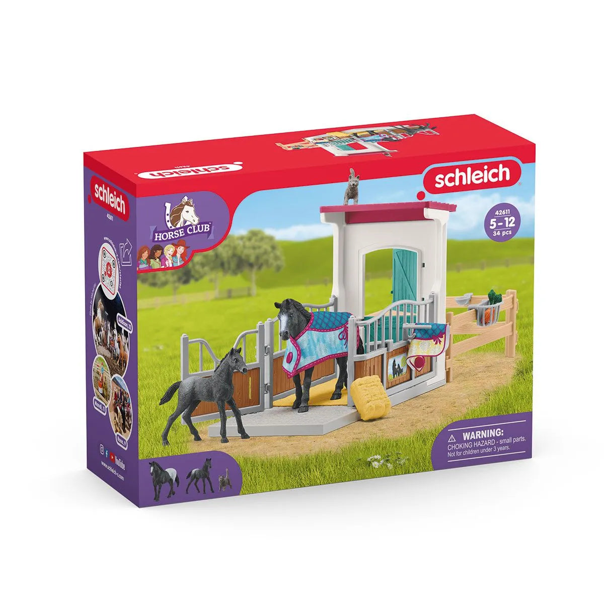 Schleich Horse Club: Horse Box with Mare and Foal-SCHLEICH-Little Giant Kidz