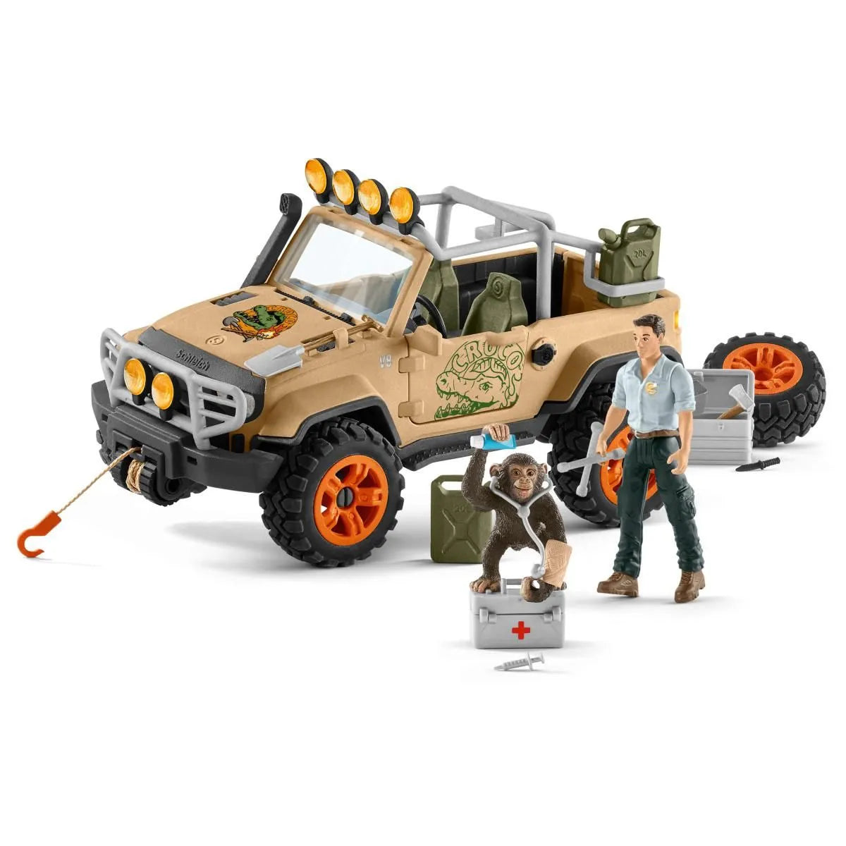 Schleich Wild Life: 4x4 Vehicle with Winch-SCHLEICH-Little Giant Kidz
