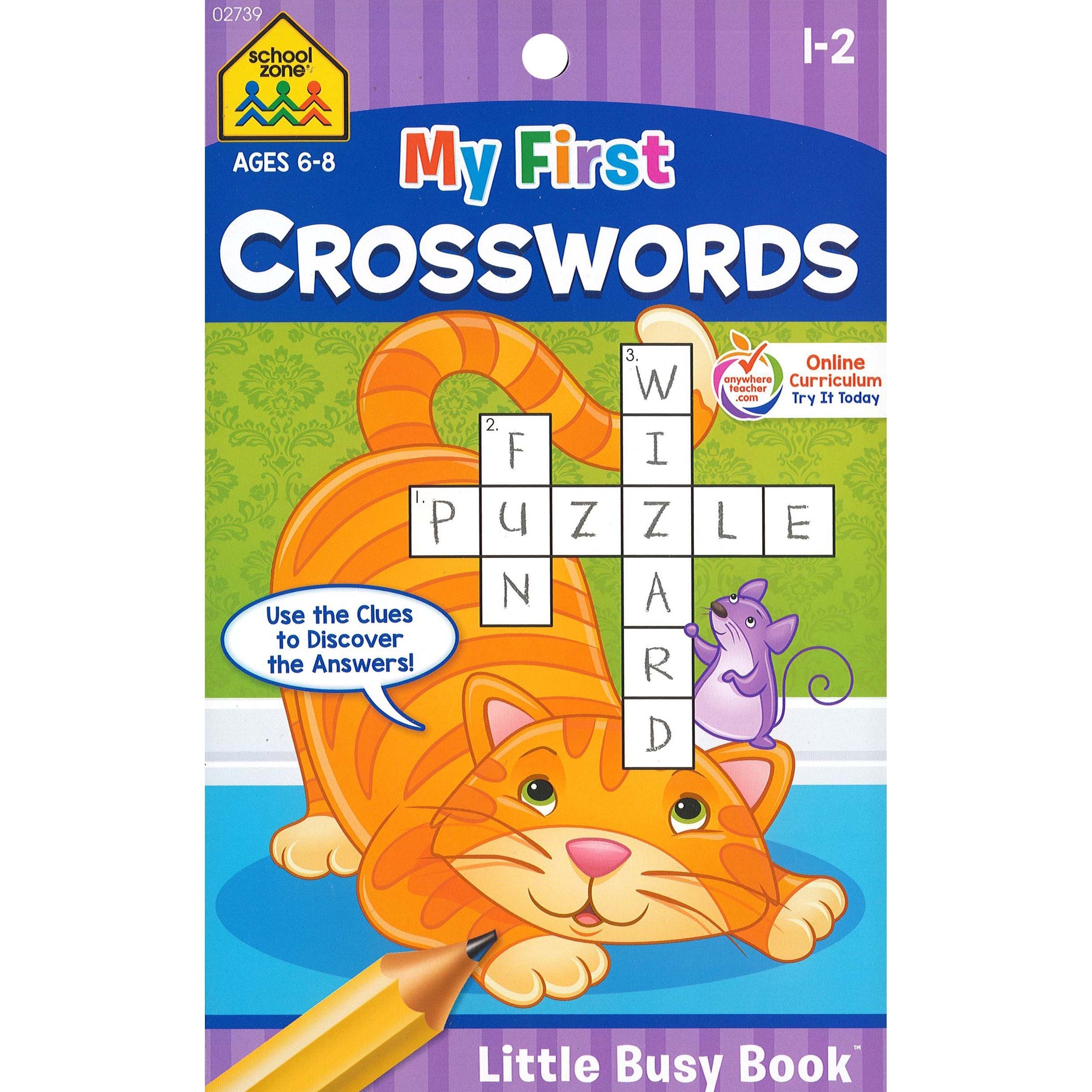 School Zone My First Crosswords Grade 1-2-School Zone Publishing-Little Giant Kidz