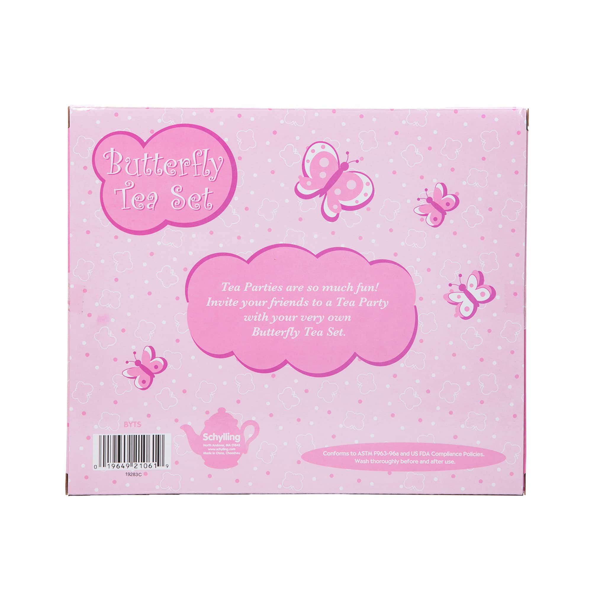 Schylling Butterfly Porcelain Tea Set-SCHYLLING-Little Giant Kidz