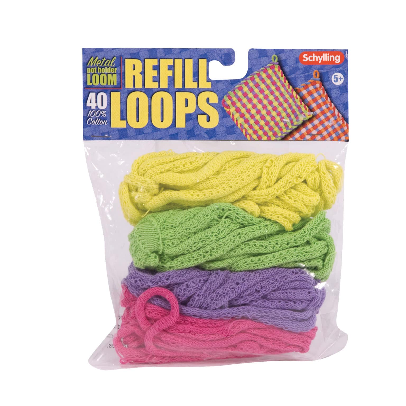 Schylling Metal Pot Holder Loom - Loop Refill - Assorted Colors-SCHYLLING-Little Giant Kidz