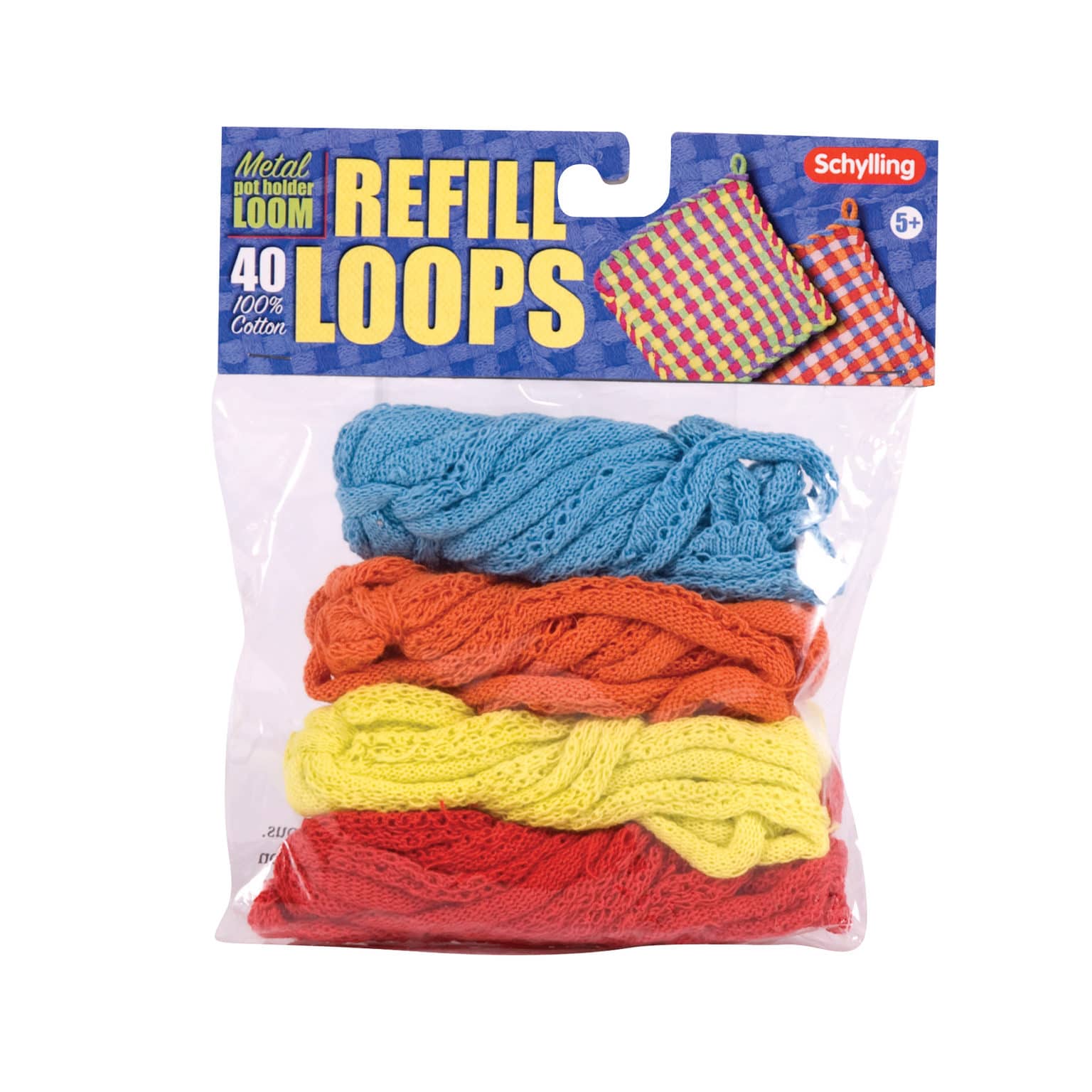 Schylling Metal Pot Holder Loom - Loop Refill - Assorted Colors-SCHYLLING-Little Giant Kidz