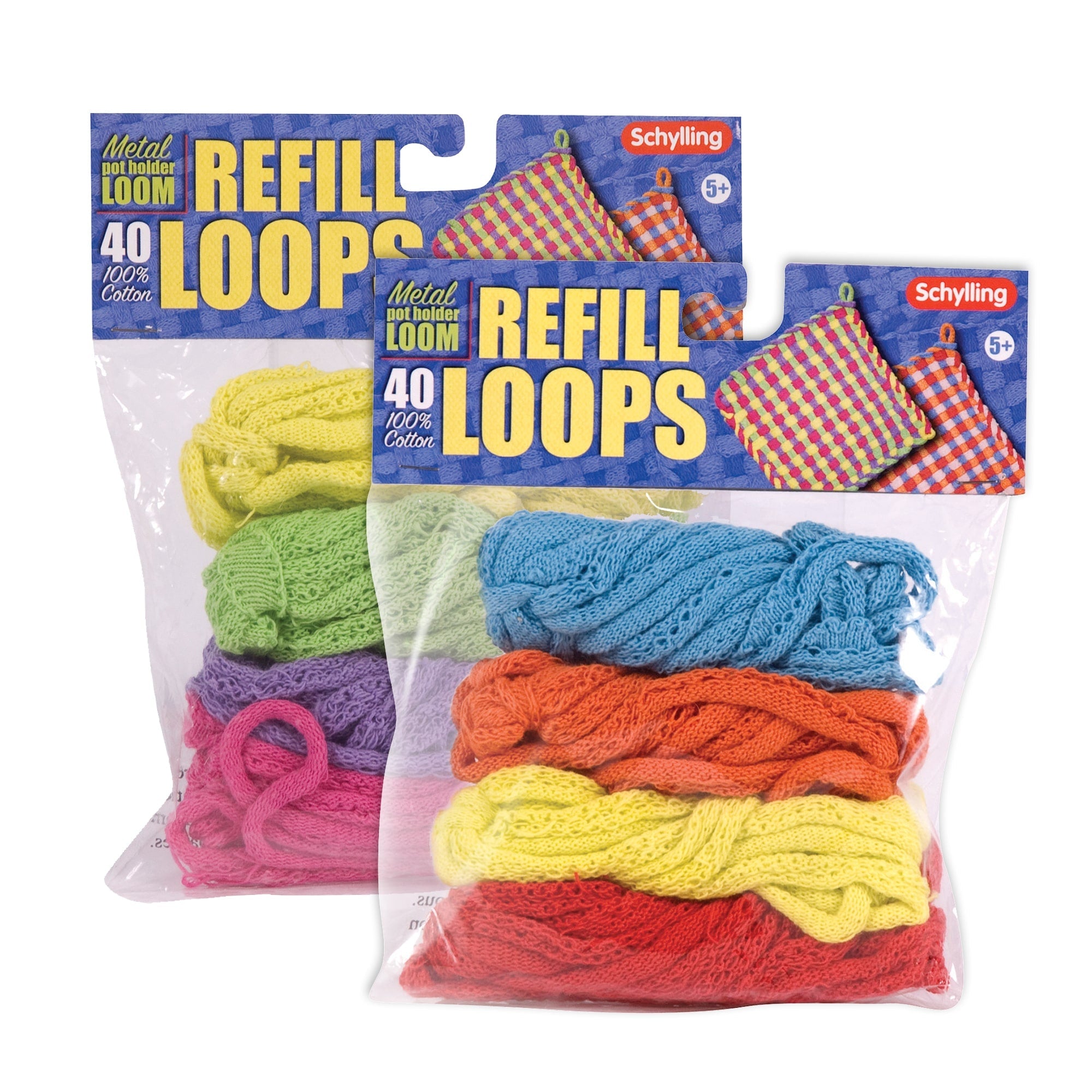 Schylling Metal Pot Holder Loom - Loop Refill - Assorted Colors-SCHYLLING-Little Giant Kidz