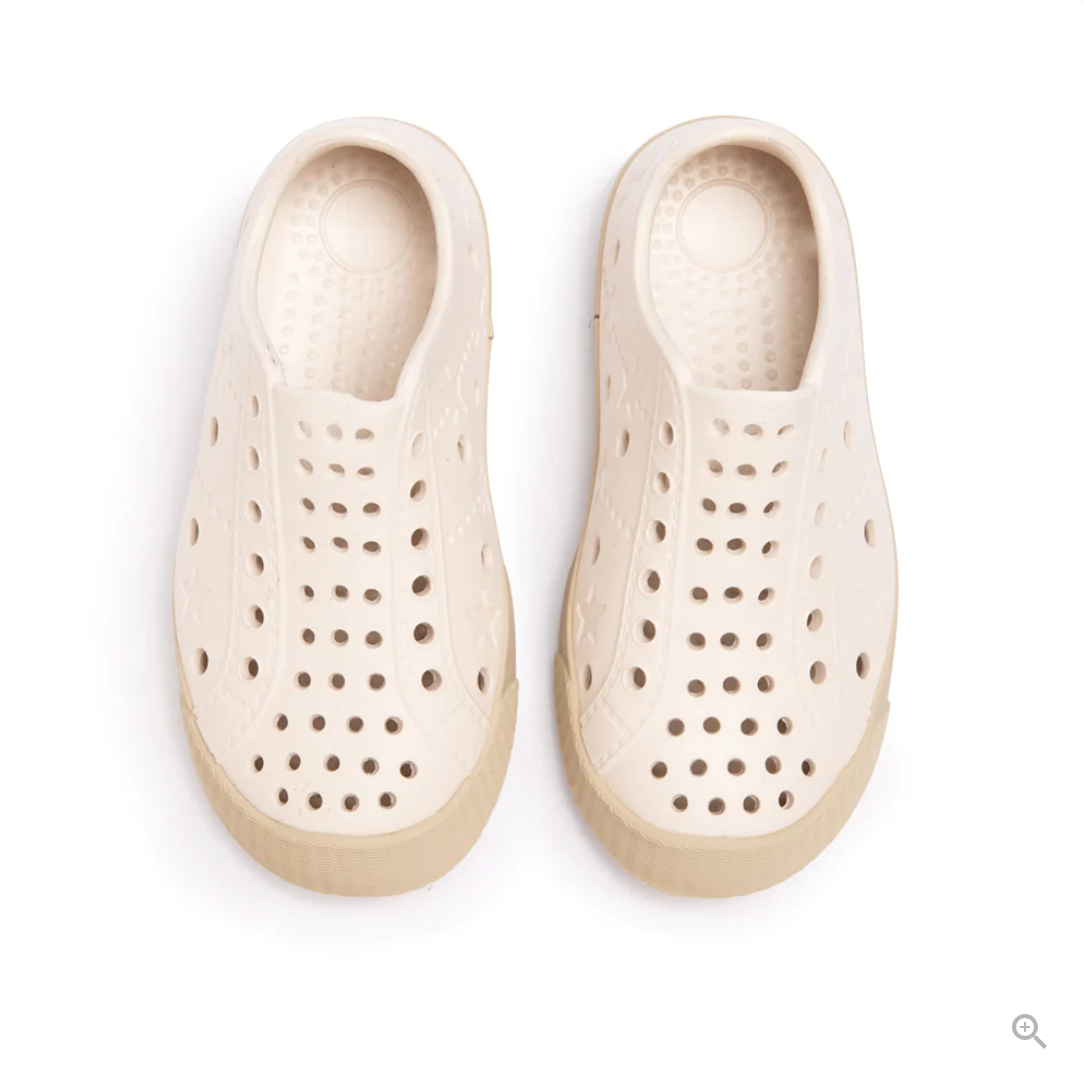 Shooshoos Waterproof Sneaker Curbside (Cream)-ShooShoos-Little Giant Kidz