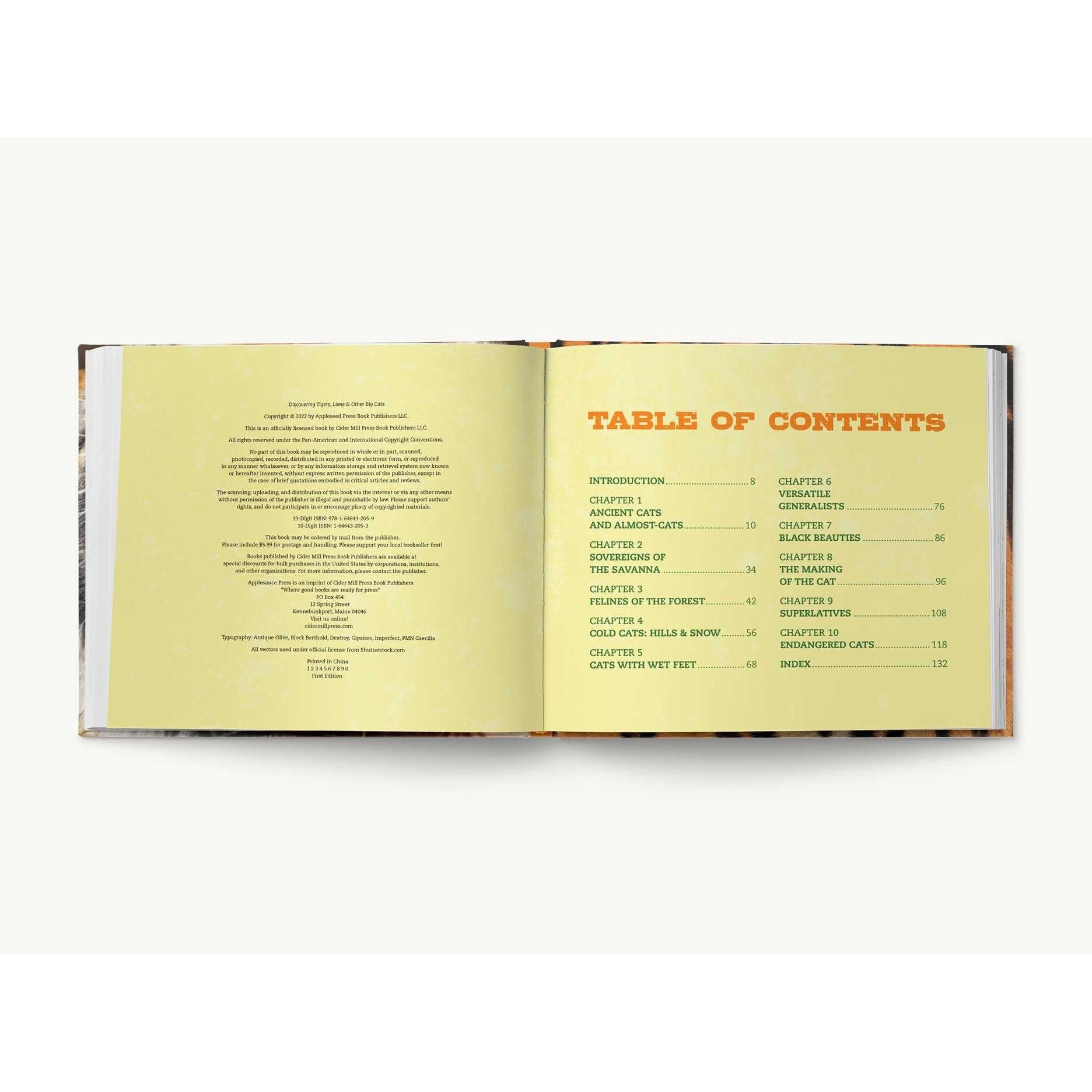 Simon & Schuster: Discovering Tigers, Lions & Other Cats (Hardcover Book)-SIMON & SCHUSTER-Little Giant Kidz