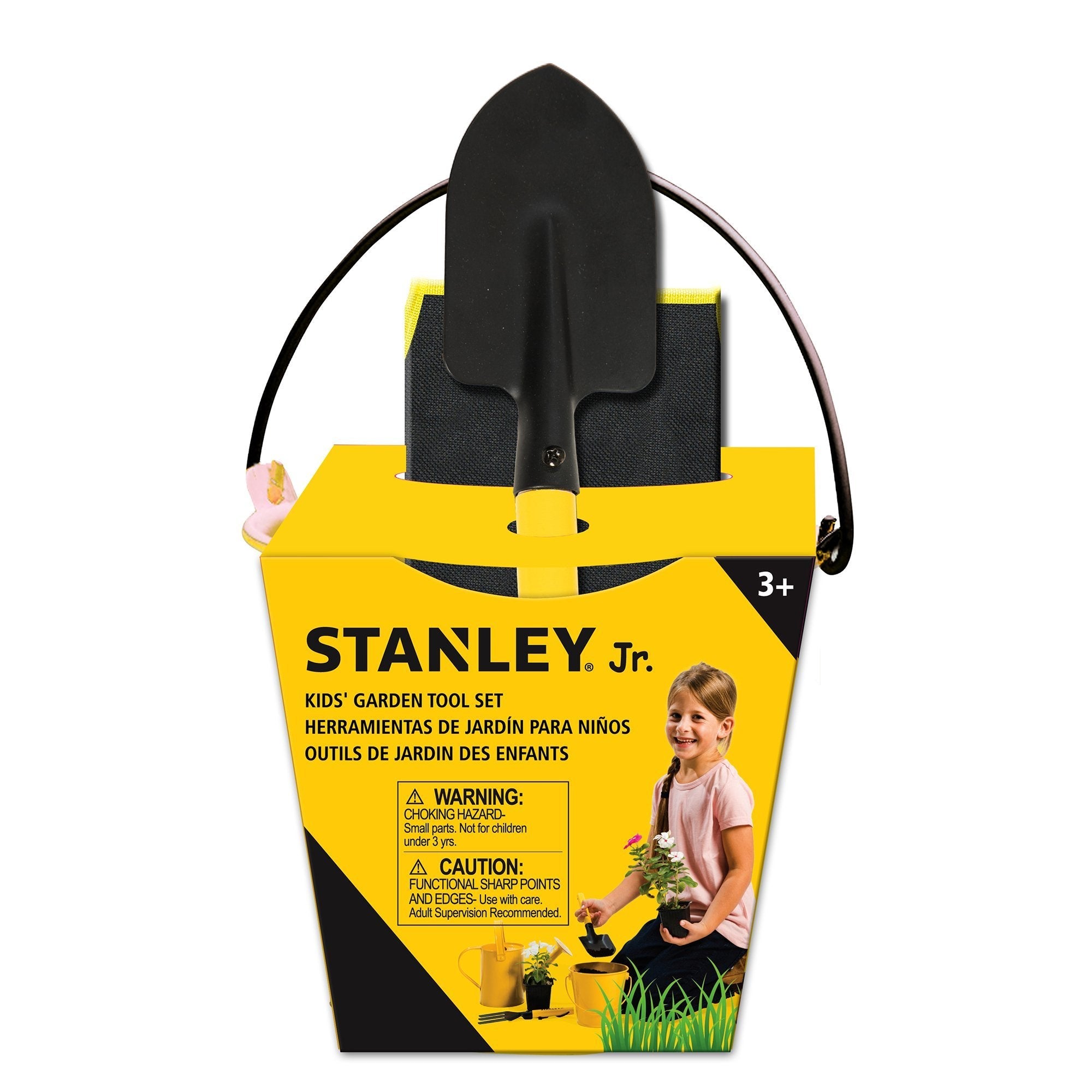 Stanley Jr. 3 Piece Kids' Garden Tool Set-Red Toolbox-Little Giant Kidz