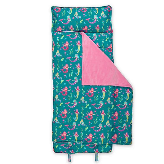 Stephen Joseph Mermaid Teal All Over Print Nap Mat-STEPHEN JOSEPH-Little Giant Kidz