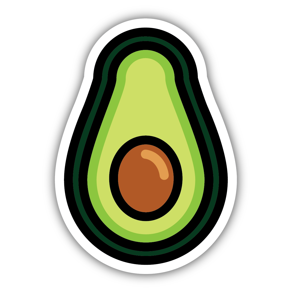 Stickers Northwest - Avocado Sticker-Stickers Northwest Inc-Little Giant Kidz