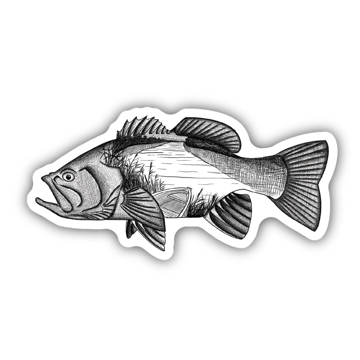 Stickers Northwest - Bass Scene-Stickers Northwest Inc-Little Giant Kidz