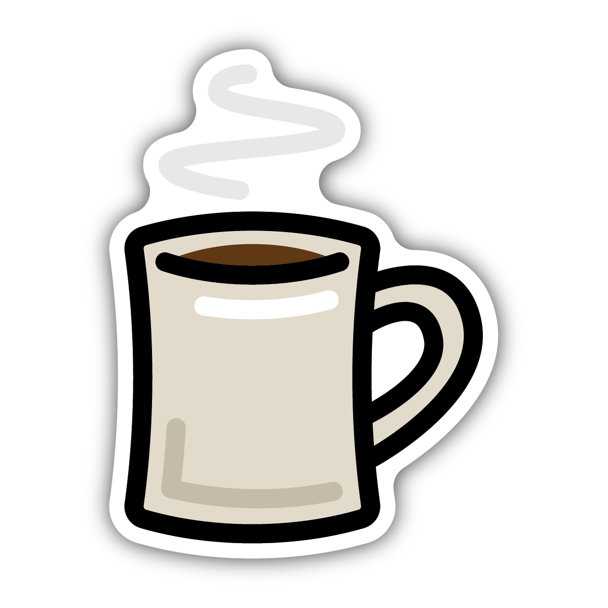 Stickers Northwest - Hot Coffee Mug Sticker-Stickers Northwest Inc-Little Giant Kidz
