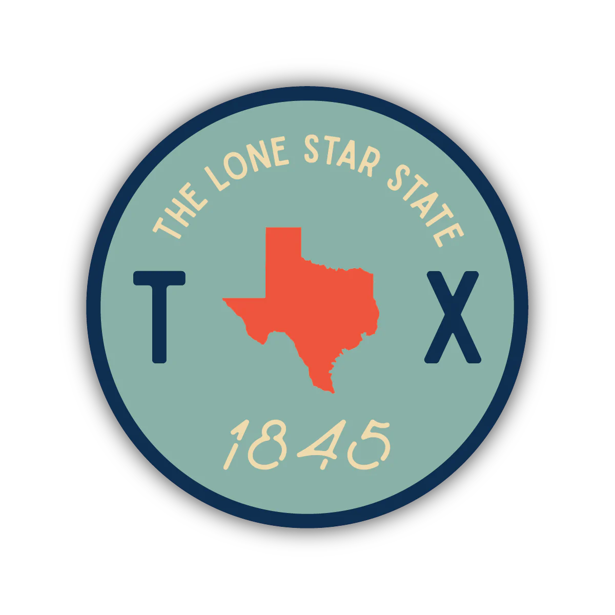 Stickers Northwest - Texas Circle Crest-Stickers Northwest Inc-Little Giant Kidz