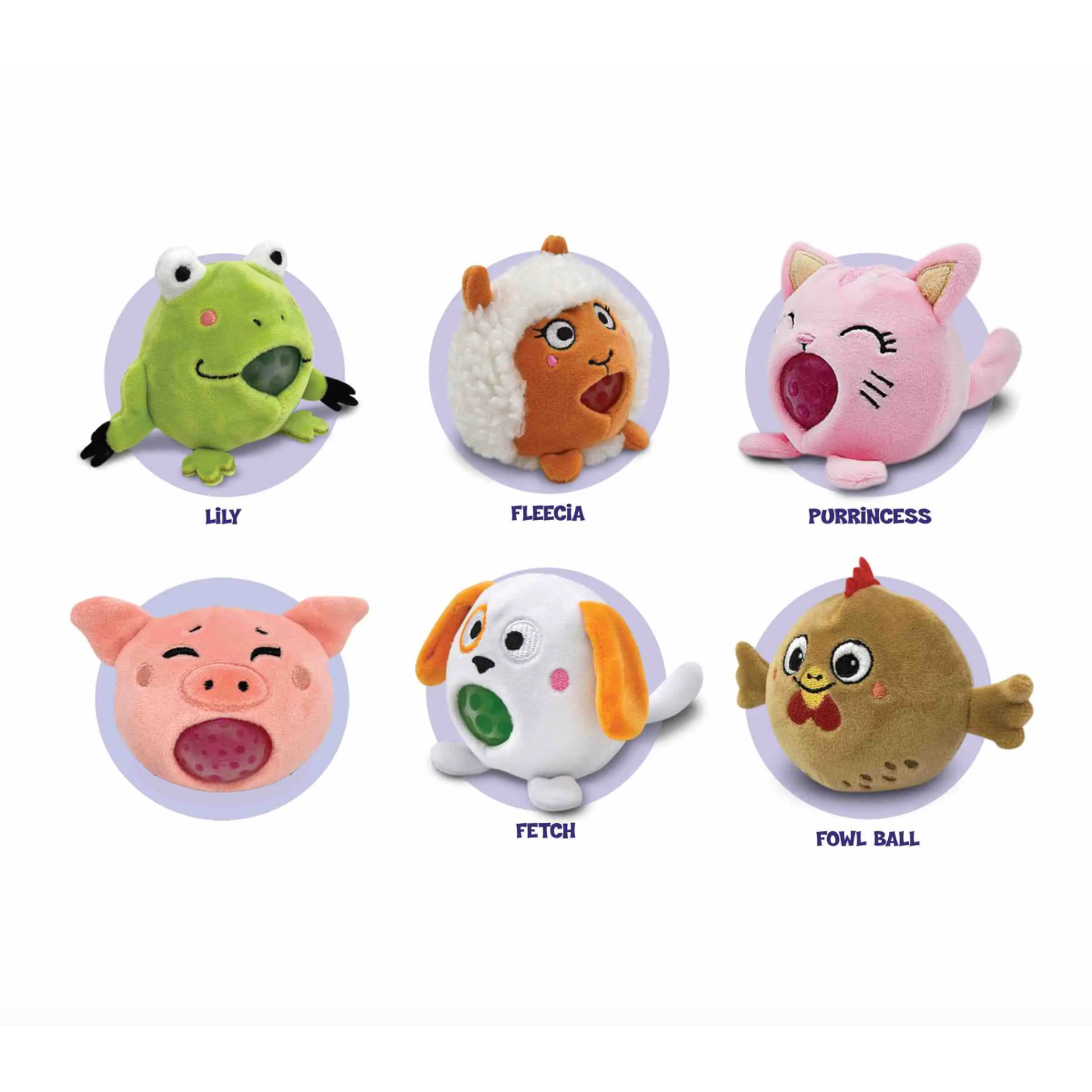 Streamline Imagined PBJ's Plush Ball Jellies - Barnyard Series (1 Each)-Streamline Imagined-Little Giant Kidz