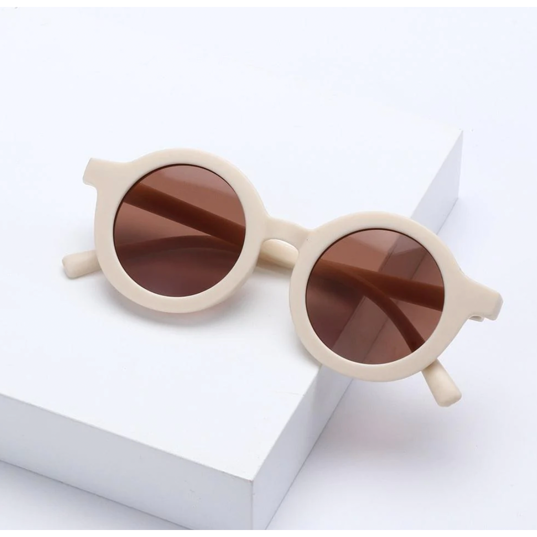 Sugar + Maple Vintage Round Matte Sunglasses-SUGAR AND MAPLE-Little Giant Kidz