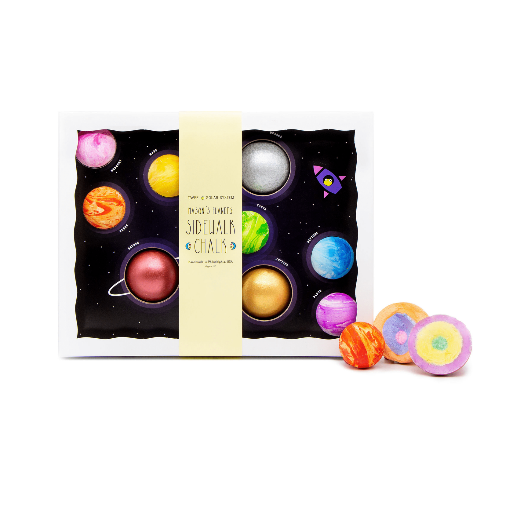 TWEE Handmade Sidewalk Chalk - Mason's Planets-TWEE-Little Giant Kidz