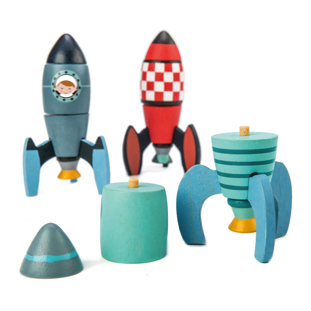 Tender Leaf Toys Rocket Construction-TENDER LEAF TOYS-Little Giant Kidz
