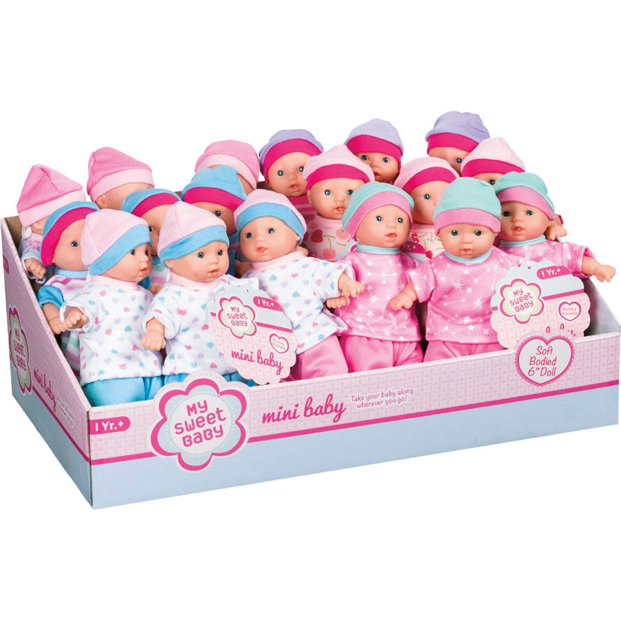 Toysmith My Sweet Baby Mini Baby - Assorted-TOYSMITH-Little Giant Kidz