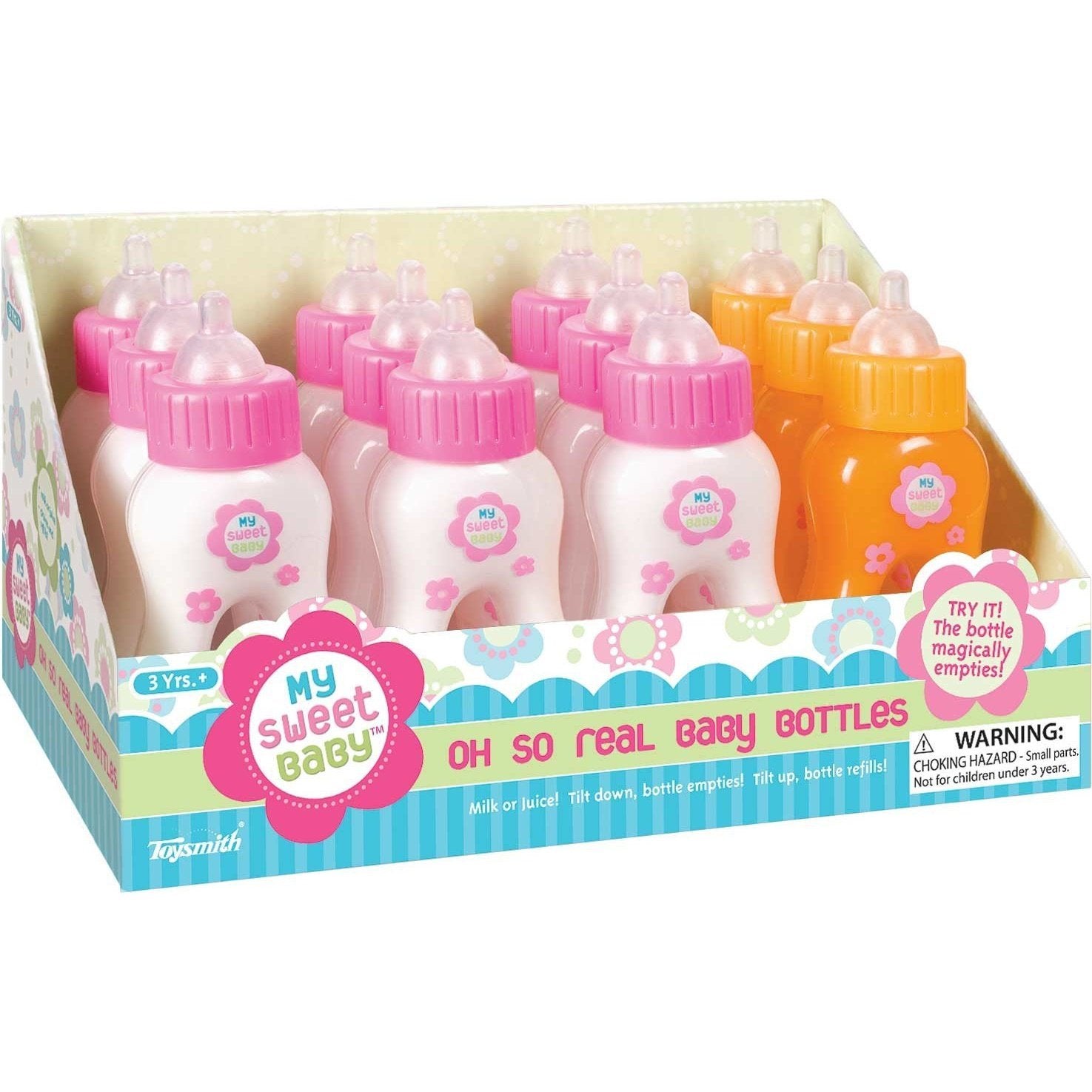 Toysmith Oh So Real Baby Bottles - Assorted Styles-TOYSMITH-Little Giant Kidz