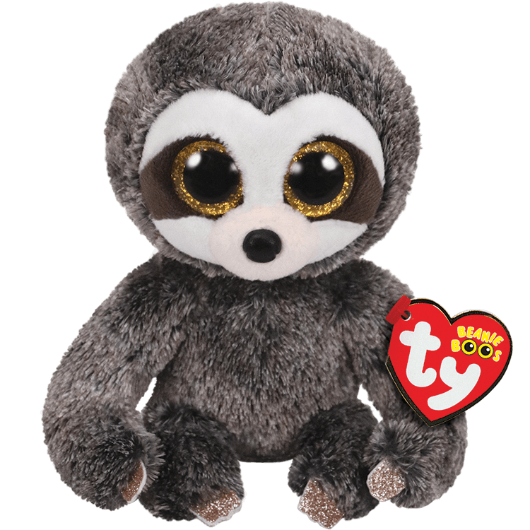 Ty Beanie Boos Collection - Dangler Two Tone Grey Sloth - 6