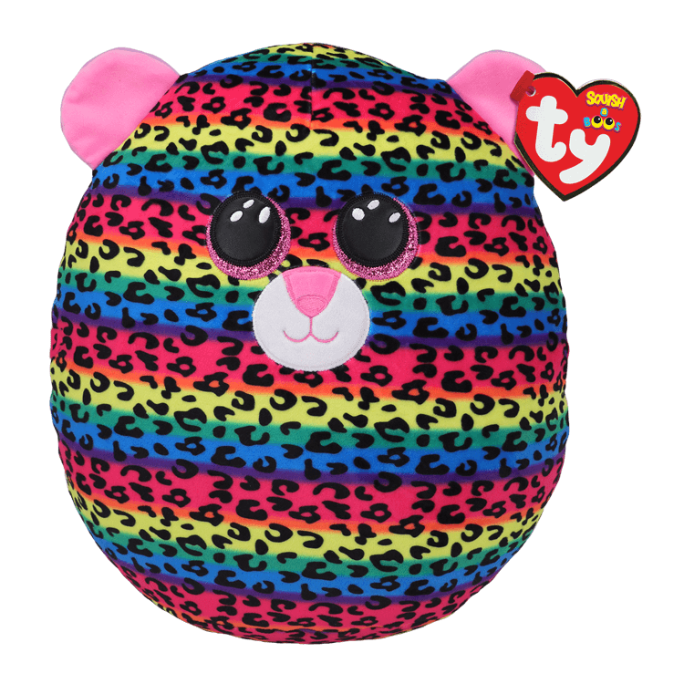 Ty Beanie Squish-A-Boos Collection - Dotty Multicolor Leopard Large - 14"-TY Inc-Little Giant Kidz